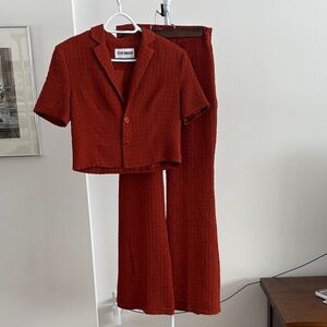 Steve Maddens Rust Shirt and Pant Set